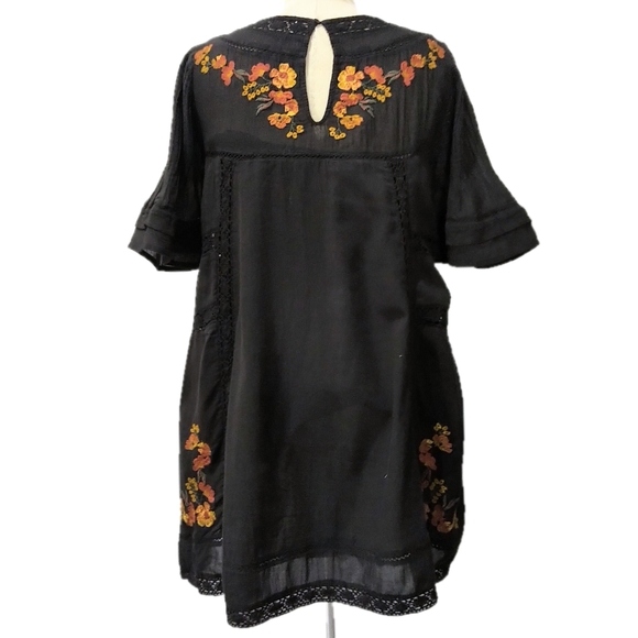 Free People Perfectly Victorian Floral Embroidered Mini Dress - Picture 5 of 7